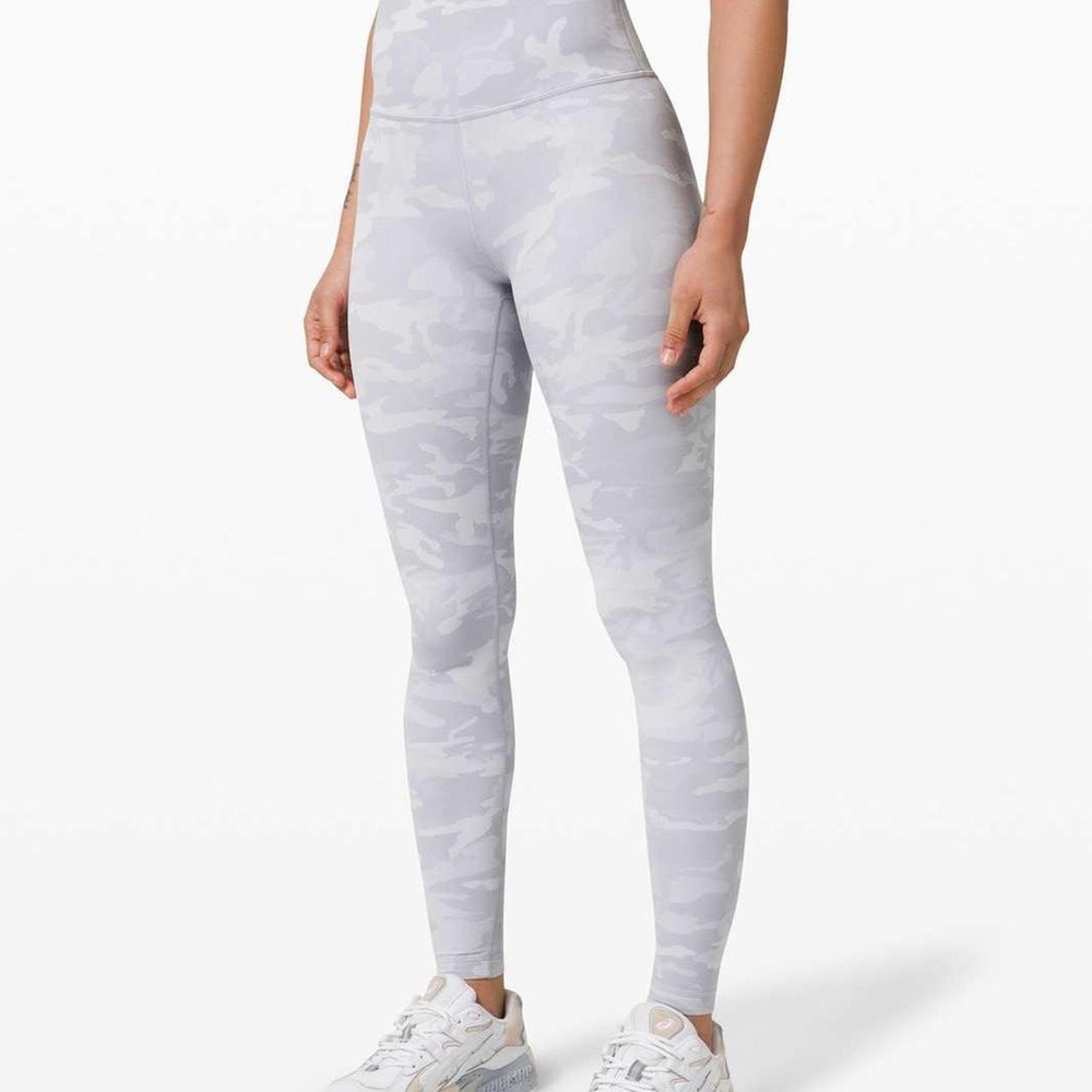 lululemon athletica Gray Camo Leggings